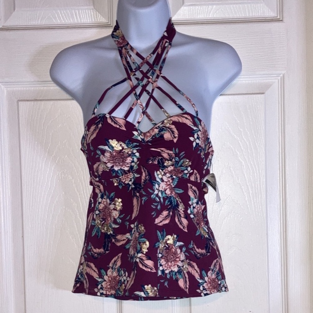 Ambrielle women’s floral push-up swimsuit top